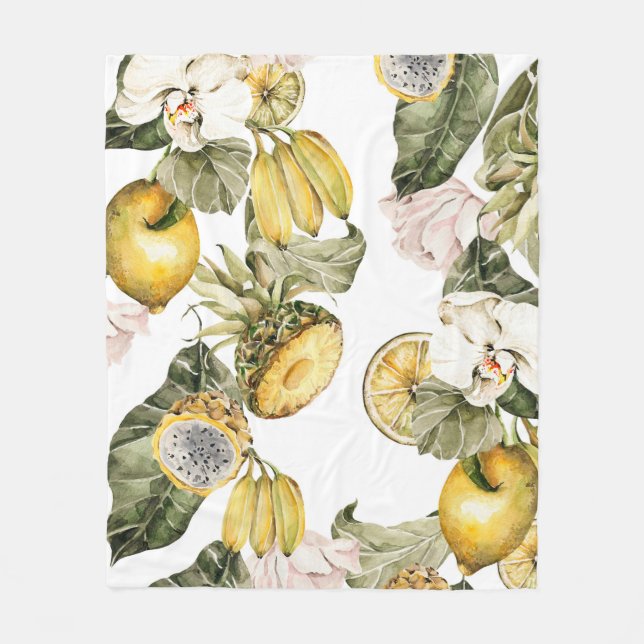 Wasserfarbenes, nahtloses Muster. Handgemalt Fleecedecke (Vorderseite)