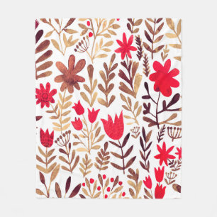 Wasserfarbenes, nahtloses Muster. Handgezogenes Bo Fleecedecke