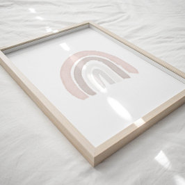 Wasserfarbenes neutrales Rainbow-Bohopposter Poster