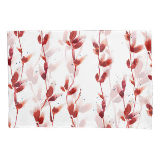 Wasserfarbenes Pussy-Willow Muster: Naturschönheit Kissenbezug