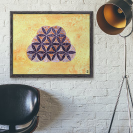 Wasserfarbenes Saatgut der Mauer Kunst Poster