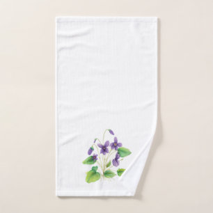 Wasserfarbenes Wild-Violetten Handtuchhandtuch-Set Badhandtuch Set