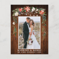 Wasserfarbenes Winterblumenholz Verheiratet und fr