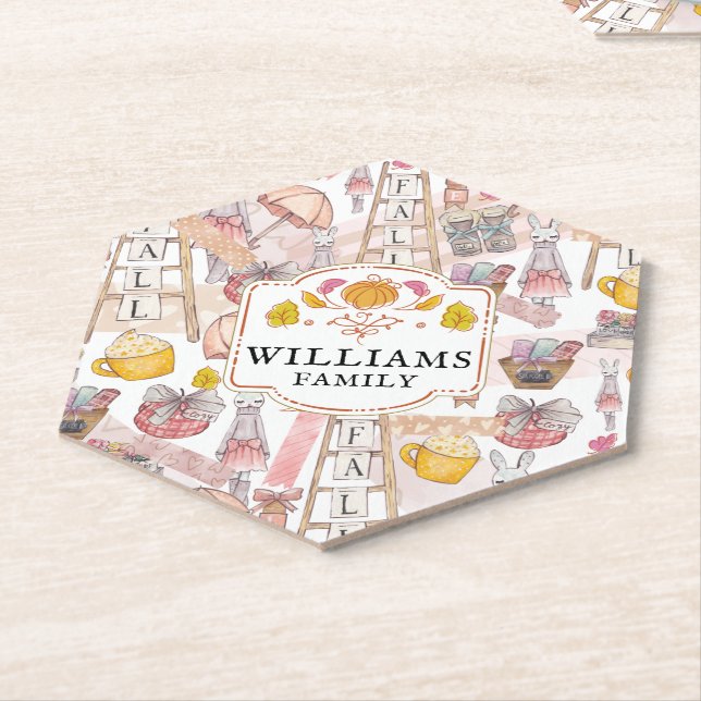 Wasserfarbenfall Handgemalt Personalisiert Untersetzer (angewinkelt)