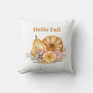 Wasserfarbenfallen Pumpkins Bauernhof Boho Kissen