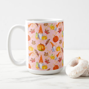 Wasserfarbenfallen, Pumpkins und Blätter Kaffeetasse