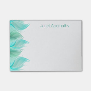 Wasserfarbenfedern Personalisiert Post-it Klebezettel