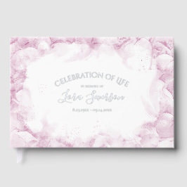 Wasserfarbenfeier des Lebens in Rosa Hydrangea Gästebuch