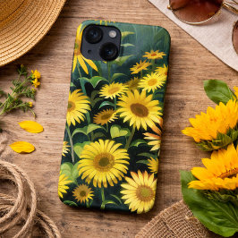 Wasserfarbenfeld der gelben Wildblumen Case-Mate iPhone Hülle