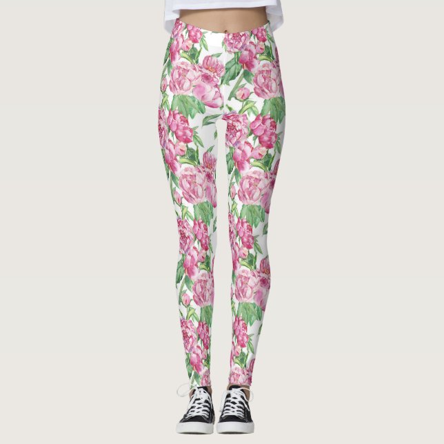 Wasserfarbenfeld Leggings (Vorderseite)