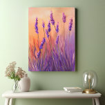 Wasserfarbenfeld Leinwanddruck<br><div class="desc">Machen Sie Ihr Wohnzimmer noch schöner mit dieser hübschen Leinwand,  die einen Lavendel in Aquarellmalerei-Stil zeigt. Es verleiht Ihrem Raum eine Touch von Schönheit und Eleganz.</div>
