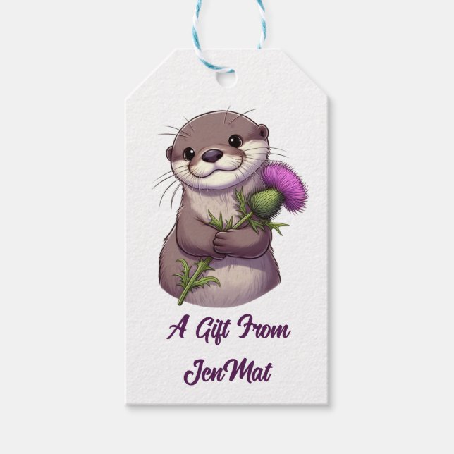 Wasserfarbenfilter Geschenkanhänger (Vorderseite)