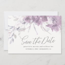 Wasserfarbenflorale Save the Date Hochzeit