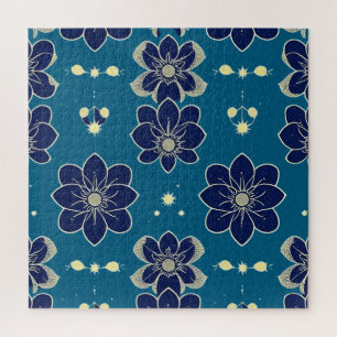 Wasserfarbenflorale Sinfonie - Nahtlos, botanisch Puzzle