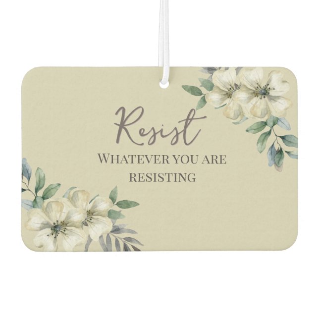 Wasserfarbenflorierresidenz Politisch Autolufterfrischer (Vorderseite)