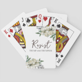 Wasserfarbenflorierresidenz Politisch Spielkarten