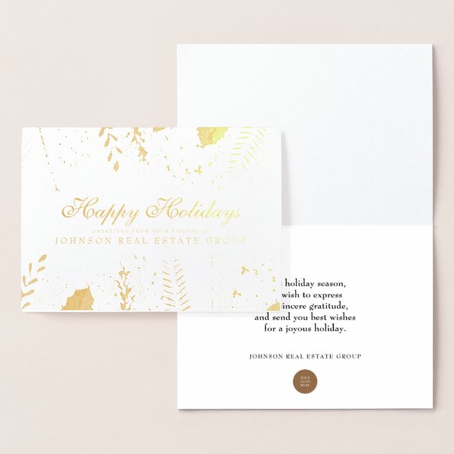 Wasserfarbenfolie | Grüße der Jahreszeit Folienkarte (Anzeige)