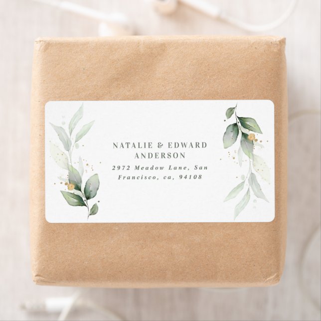 Wasserfarbenfolien, metallisches Gold, modern (Insitu)