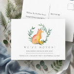 Wasserfarbenfox - Ankündigung über neue Zuhause-Be Postkarte<br><div class="desc">Mit dieser niedlichen, modernen Umsiedlung im Bauernstil verkünden Sie Ihren Umzug! Diese von Victoria entworfene, wasserfarbene Ankündigung zeigt meinen originalen Aquarellfuchs, der von einem botanischen Lorbeerkranz gerahmt ist - eine rustikale, aber charmante Touch, um Freunde und Familie zu lasse, "wir haben uns bewegt" und ihre neue Adresse zu teilen. Dieses...</div>