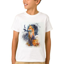 Wasserfarbenfox Halloween