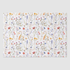 Wasserfarbenfreie Blume für kleine Unternehmen Seidenpapier