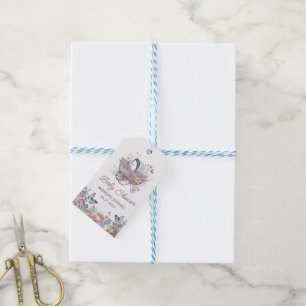 Wasserfarbenfrohe Babywinddusche Geschenkanhänger