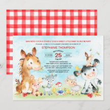 Wasserfarbenfrohe Landtiere Kinderdusche