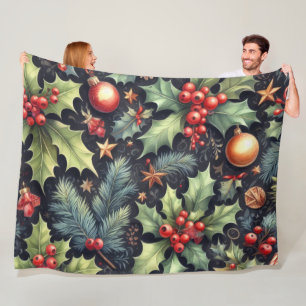 Wasserfarbenfrohe Marine- und Holliday-Motive Fleecedecke