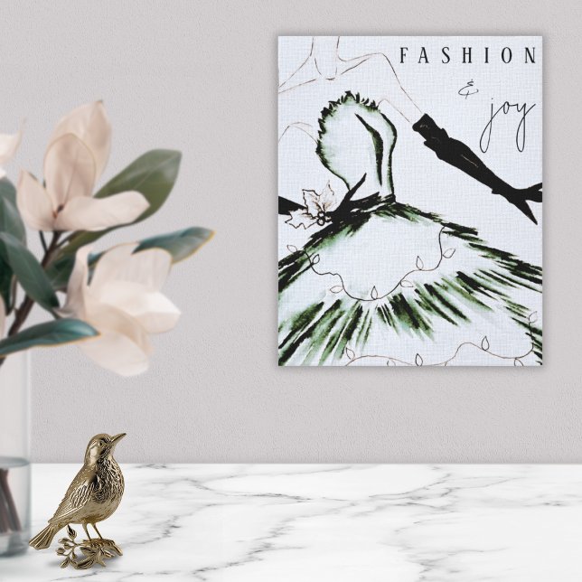 Wasserfarbenfrohe Mode Modell Holiday Leinwanddruck (Von Creator hochgeladen)