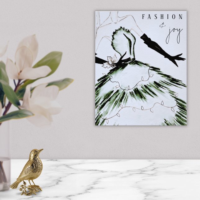 Wasserfarbenfrohe Mode Modell Holiday Poster (Von Creator hochgeladen)