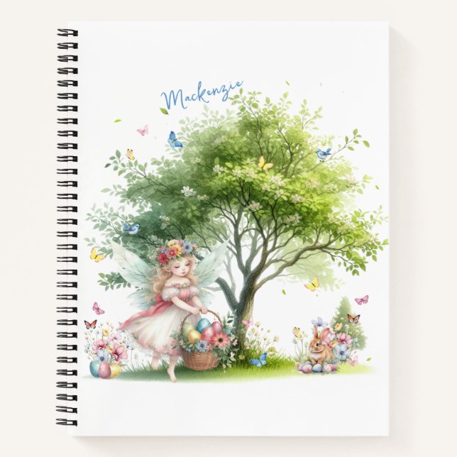 Wasserfarbenfrohe Osterfrühlingszucht Notizbuch (Vorderseite)