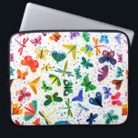 Wasserfarbenfrohe Regenbogenschmetterlinge Kinderm Laptopschutzhülle<br><div class="desc">Wasserfarbene Regenbogenschmetterlinge Kindermuster Laptop-Sieb.</div>