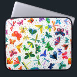 Wasserfarbenfrohe Regenbogenschmetterlinge Kinderm Laptopschutzhülle<br><div class="desc">Wasserfarbene Regenbogenschmetterlinge Kindermuster Laptop-Sieb.</div>
