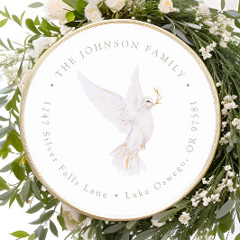 Wasserfarbenfrohe Rücksendeadresse Runder Aufkleber