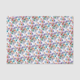 Wasserfarbenfrohe Schmetterlinge Seidenpapier