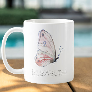 Wasserfarbenfroher Individuelle Name Kaffeetasse