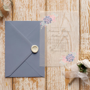 Wasserfarbenfrühlingsscculents Wedding