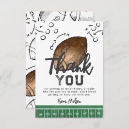 Wasserfarbenfußball Dankeschön Karte