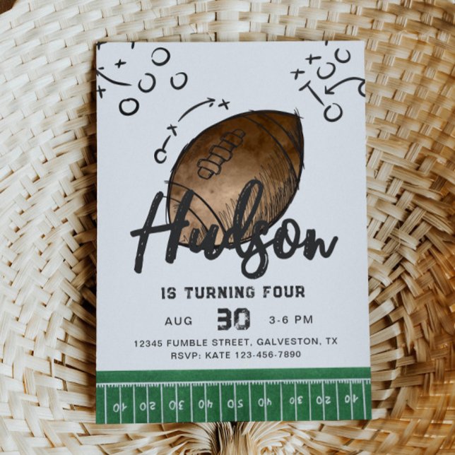 Wasserfarbenfußball Einladung zum Geburtstag (Von Creator hochgeladen)