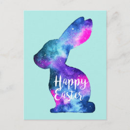 Wasserfarbengalaxie | Ostern Feiertagspostkarte