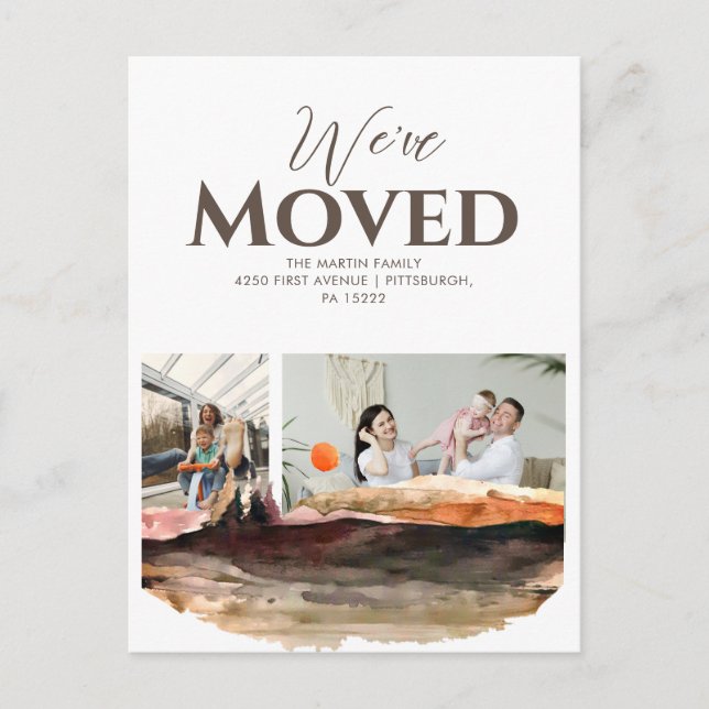 Wasserfarbengebirge 2 Foto Ankündigung Postkarte (Vorderseite)