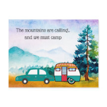 Wasserfarbengebirge Auto und Campingadresse ändern