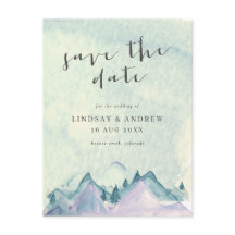 Wasserfarbengebirge, die Hochzeit spart das Datum