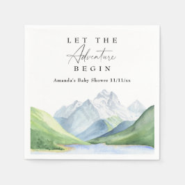 Wasserfarbengebirge - Lass des Abenteuers Serviette