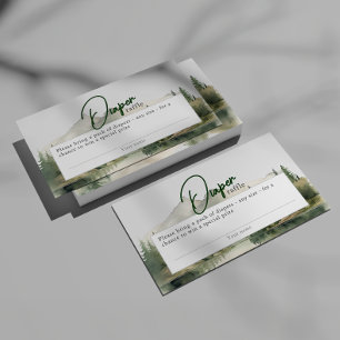 Wasserfarbengebirge Windelwinddusche Begleitkarte