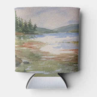 Wasserfarbengedämpft niedrige Gezeitenküste kann k Dosenkühler