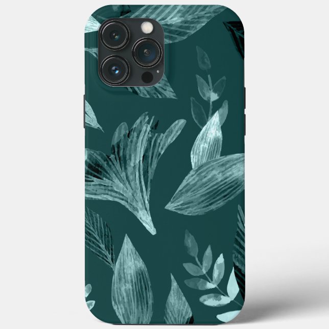 Wasserfarbengefallene Blätter 10 Case-Mate iPhone Hülle (Rückseite)
