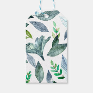 Wasserfarbengefallene Blätter 11 Geschenkanhänger