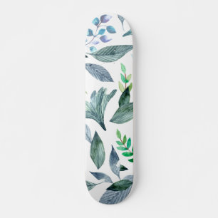 Wasserfarbengefallene Blätter 11 Skateboard
