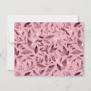 Wasserfarbengefallene Blätter 3 Mitteilungskarte